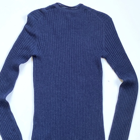 Vince Mixed Rib Stitch Coastal Cashmere Sweater M - Picture 13 of 14